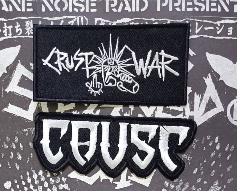 Crust War Gestickter Aufnäher Aus Einem Stück Fröhliches Leben Offenbaren Rauschen Rohen Punk von CelticRockers