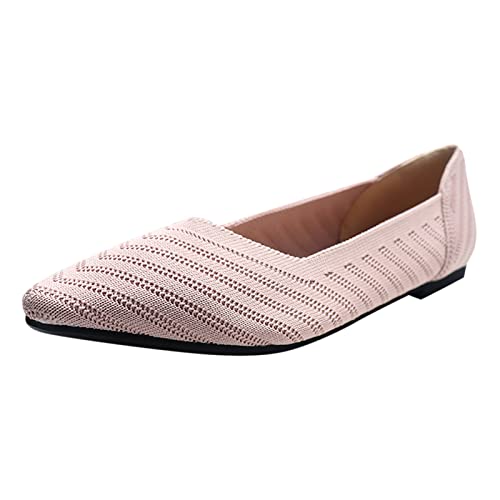 Celucke Ballerina Damen Sommer Sandalen Damenschuhe Outdoor Pumps Atmungsaktives Flacher Mund Flache Schuhe Bequeme Freizeitschuhe Slip-On Slipper von Celucke Sandalette