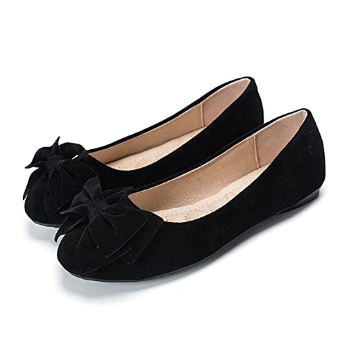 Celucke Ballerinas Damen Sommer Flache Schuhe Freizeitschuhe Loafer rutschfest Frauen Einzelne Schuhe Slip on Bequemen Freizeitschuhe mit Niedrigem Absatz Hausschuhe Sommerschuhe Elegant Slipper von Celucke Sandalette