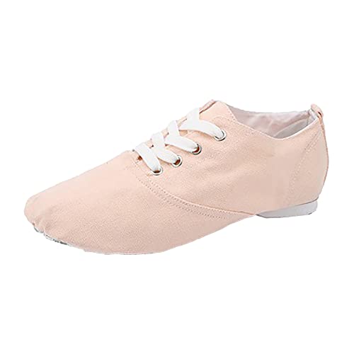 Celucke Canvas Tanzschuhe Damen Sneaker Weichen Boden Praxis Leinwand Schuhe Ballettschuhe Sandalen Tanz Freizeitschuhe Dance Schuhe Bühnenschuhe von Celucke Sandalette