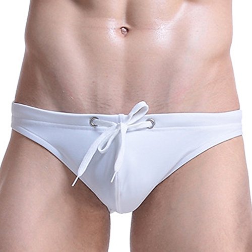 Celucke Badehose Badeslip Herren Schwimmhose Männer Badeshorts Stretch Bademode Slips Schnelltrocknend Schwimmshorts Kurze Badepants Mit Kordelzug von Celucke