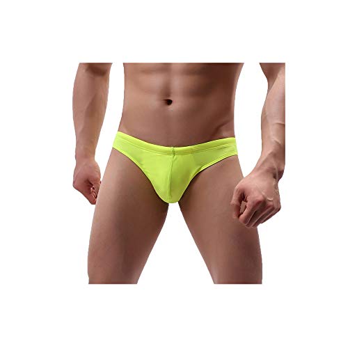 Celucke Badehose Herren Enge Slips Männer Sommer Bademode Schwimmshorts Kurze Schwimmhose Schnelltrocknend Fest Sitzend Chlorresistent UV-Schutz (Grün, XL) von Celucke