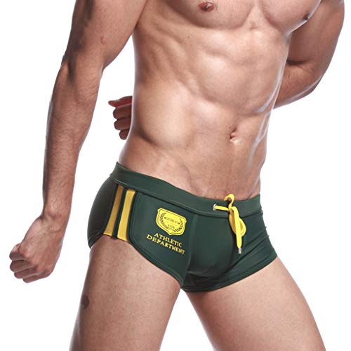Celucke Badehose Männer Badeshorts Herren Kurze Schwimmhose Stretch Schwimmshorts Sommer Shorts Logo Boxer Badepants Mit Kordelzug, Fest sitzend | Schnelltrocknend | Jammer | Chlorresistent von Celucke