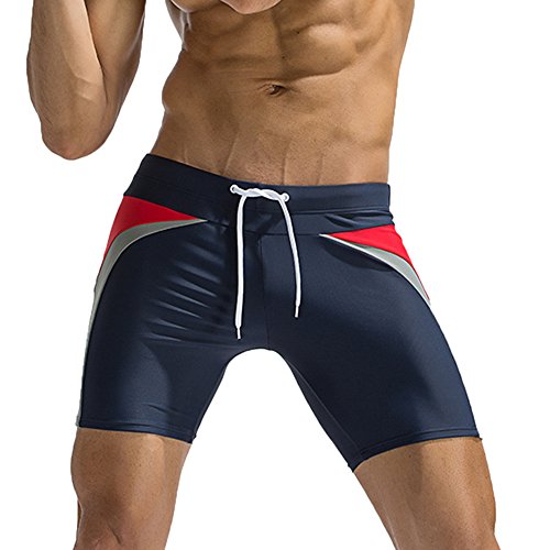 Celucke Badehose Männer Lange Badeshorts Herren Schwimmhose Schwimmshorts Boxer Badepants Sommer Shorts Mit Kordelzug, Fest sitzend | Schnelltrocknend | Jammer | Chlorresistent von Celucke