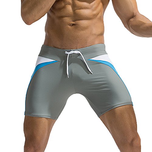 Celucke Badehose Männer Lange Badeshorts Herren Schwimmhose Schwimmshorts Boxer Badepants Sommer Shorts Mit Kordelzug, Fest sitzend | Schnelltrocknend | Jammer | Chlorresistent von Celucke