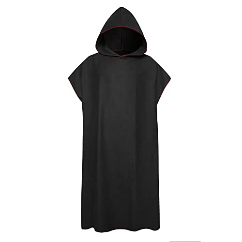 Celucke Bademantel Herren Schnell Trocknende mit Kapuze Strand Umziehhilfe Strandtuch Badeponcho Surf Poncho Lang Umkleidehilfe für Erwachsene Schwimmen Surfing Tauchen von Celucke