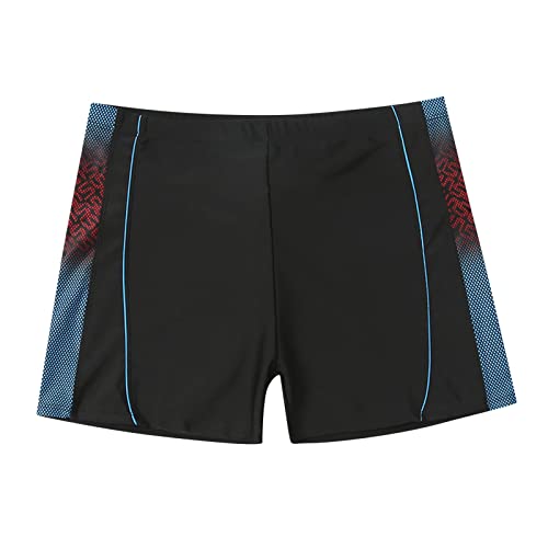 Celucke Badeslip Herren Sommer Slip Brief Swim Shorts Badehose Kurze Strandshorts Männer Schnelltrocknend mit Tunnelzug Schwimmhose Wassersport Schwimmwear(Dunkelblau,5XL) von Celucke