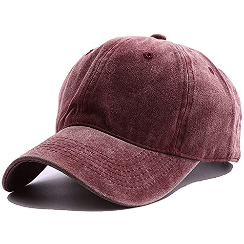 Celucke Basecap Herren Damen Sommerkappe Leichte Atmungsaktive Freizeithüte Baseballmützen Vintage Verstellbar Snapback Caps Golf Cap Sporthüte Einheitsgröße von Celucke
