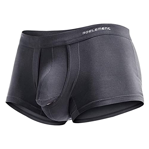 Celucke Boxershorts Herren Atmungsaktiv Unterwäsche Elefanten Unterhosen Männer Stretch Trunks Sportliche Sport Shorts Retroshorts Kurze Hosen Reizwäsche von Celucke