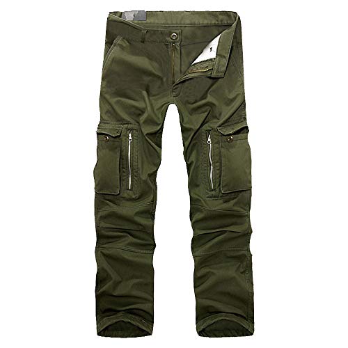 Celucke Cargohose Herren Pure Vintage Cargo Hose mit 7 Taschen, Männer Freizeithose Chinos Militär Army Feldhose Celucke Cargohose Herren Pure Vintage Cargo Hose mit 7 Taschen, Männer Freizeithose Chinos Militär Army Feldhose von Celucke