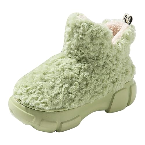 Celucke Damen Hausschuhe Gefüttert Pantoffeln Damen Plüsch Winterhausschuhe Warm Smiley Filzpantoffeln Slippers Women Vanilla Girl Aesthetic von Celucke