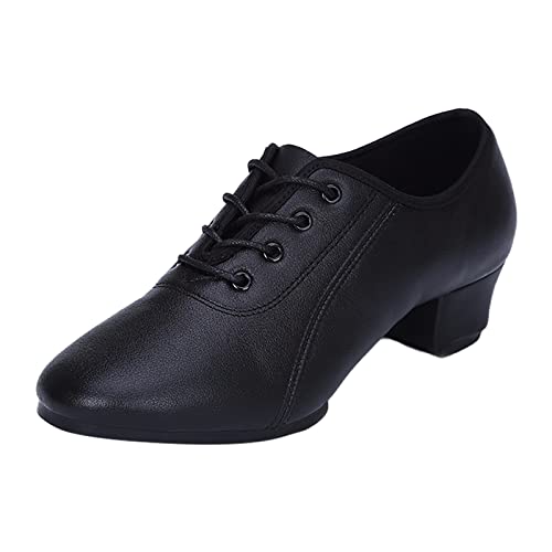 Celucke Dance Schuhe Herren Tanzschuhe Lateinische Gesellschaftstanz Schnürschuhe den Modernen Tanz Hall Latein Tanzschuhe Schuhe Indoor Trainingsschuhe Lederschuhe Moderne Herrenschuhe von Celucke