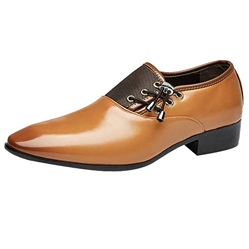 Celucke Derby Schuhe Herren Anzugschuhe Oxford, Feine Lederschuhe Herrenschuhe Full BrogueBusiness Schnürschuhe von Celucke