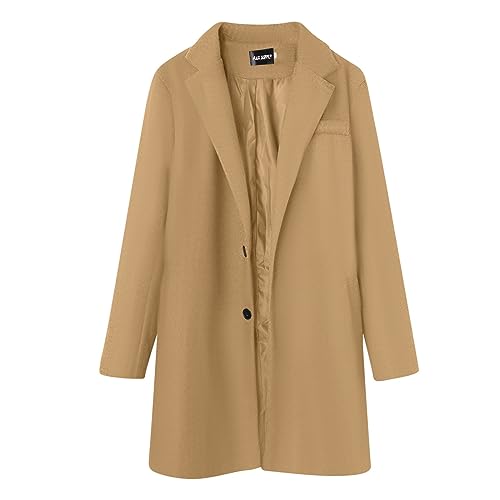 Celucke Dufflecoats Herren Lang Mantel Trenchcoat Britischer Mode Trendmantel Revers Jacke Casual Leichte Coat Wintermantel Männer Übergangsjacke Celucke Dufflecoats Herren Lang Mantel Trenchcoat Britischer Mode Trendmantel Revers Jacke Casual Leichte Coat Wintermantel Männer Übergangsjacke von Celucke