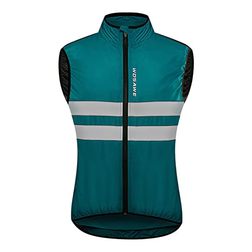 Celucke Fahrradweste Herren Leicht Sommer Atmungsaktive Reitweste Reflektierende Weste Reflektierendes Laufweste Winddicht Wasserdicht Softshell Windweste Mesh-Futter Innen ärmellose Sportweste Celucke Fahrradweste Herren Leicht Sommer Atmungsaktive Reitweste Reflektierende Weste Reflektierendes Laufweste Winddicht Wasserdicht Softshell Windweste Mesh-Futter Innen ärmellose Sportweste von Celucke