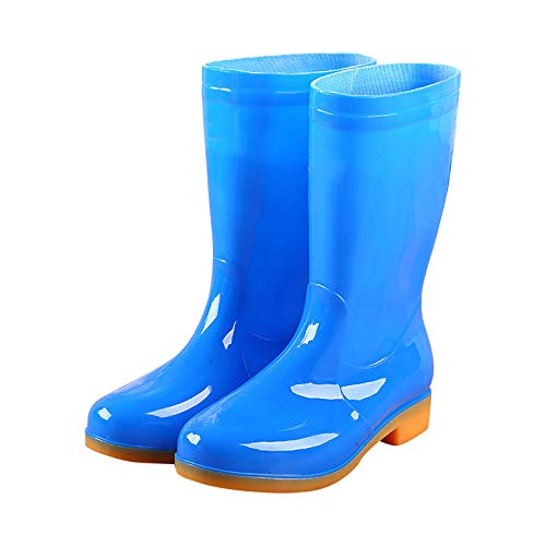 Celucke Gummistiefel Unisex Erwachsene Regenstiefel Halbhoch Regenschuhe wasserdichte rutschfest Rain Boot Ankle Leicht Stiefel von Celucke