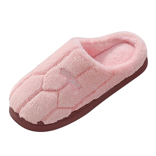 Celucke Hausschuhe Damen Herren Winter Warme PlüSch Pantoffeln Weiche Bequeme Filzpantoffeln Rutschfeste Hausschlappen Unisex Indoor Outdoor Slippers von Celucke