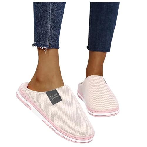 Celucke Hausschuhe Damen Winter Plüsch Pantoffeln Herren Warm Filzpantoffeln Frauen Bequeme Slippers Flauschige Hüttenschuhe Weich Lndoor Outdoor Hausschuhe Unisex von Celucke