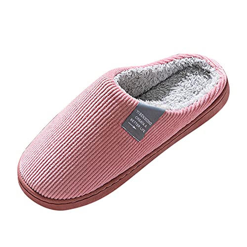 Celucke Hausschuhe Damen Winter Plüsch Pantoffeln Herren Warm Filzpantoffeln Frauen Bequeme Slippers Flauschige Hüttenschuhe Weich Lndoor Outdoor Hausschuhe Unisex von Celucke