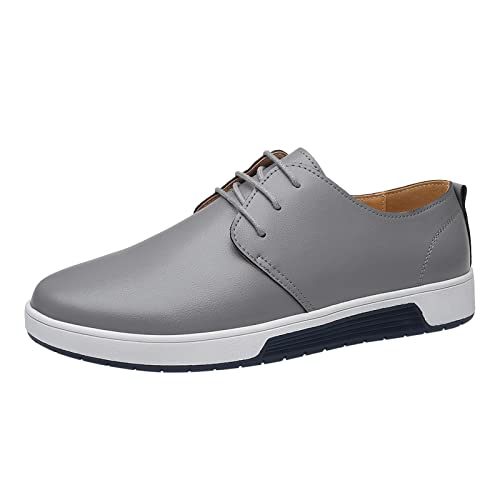 Celucke Herren Anzugschuhe Oxford, Lederschuhe Derby Schuhe Business Casual Budapester Schnürschuhe Khaki, Kaffee, Braun EU40-48 von Celucke