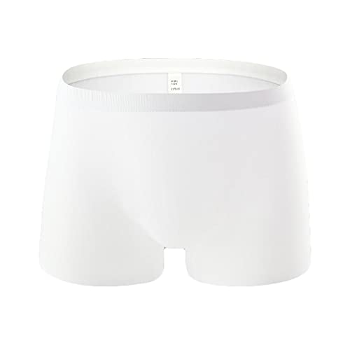 Celucke Herren Boxershorts EIS Seide Einfarbig Transparent, Männer Unterwäsche Slip Atmen Shorts Unterhose Bequem Briefs von Celucke