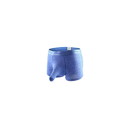 Celucke Herren Boxershorts EIS Seide Einfarbig Transparent, Männer Unterwäsche Slip Atmen Shorts Unterhose Bequem Briefs von Celucke