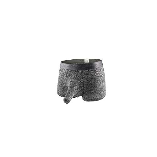 Celucke Herren Boxershorts EIS Seide Einfarbig Transparent, Männer Unterwäsche Slip Atmen Shorts Unterhose Bequem Briefs von Celucke