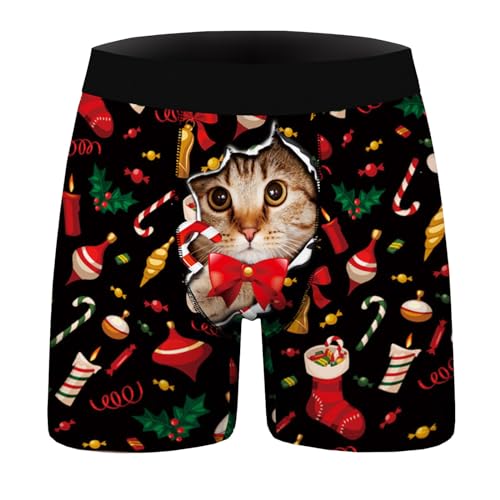 Celucke Herren Boxershorts Weihnachten Lustige Bunte Unterhosen Männer Unterwäsche Trunks bequemer Sitz Pants Sports Weinachten Kostüm Casual Sports Boxershorts mit Eng Anliegender Nachtwäsche Celucke Herren Boxershorts Weihnachten Lustige Bunte Unterhosen Männer Unterwäsche Trunks bequemer Sitz Pants Sports Weinachten Kostüm Casual Sports Boxershorts mit Eng Anliegender Nachtwäsche von Celucke