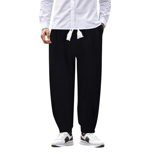 Celucke Herren Cord Hose Regular Fit Cordhosen Cordhose Lose Gerade Pants Freizeithose Mode Große Größen mit Kordelzug Hosen von Celucke