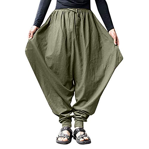 Celucke Herren Haremshose Mode,Männer Aladinhose Pluderhose Yoga Goa Hosen Sarouel Baggy Freizeithose Celucke Herren Haremshose Mode,Männer Aladinhose Pluderhose Yoga Goa Hosen Sarouel Baggy Freizeithose von Celucke