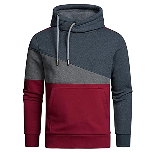 Celucke Herren Kapuzensweatshirt Hoodie Langarm Pullover Sweatshirt mit Kapuze Kapuzenpullover Männer Lose Sweater Basic Kapuzenpulli,XXL von Celucke