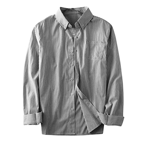 Celucke Herren Langarm Hemd Männer Shirt Leinenhemd Hemden Shirts Sommerhemd Langarmhemd Langarmshirt Freizeithemd Tshirt (Schwarz,M) von Celucke