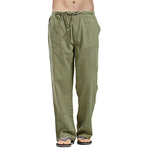 Celucke Herren Leinenhose Übergroße Stoffhose Einfarbig Freizeithose Sommer Strandhosen Männer Leinen Yoga Hose Sommerhose Strand Urlaub Bequem Leichte Atmungsaktives Celucke Herren Leinenhose Übergroße Stoffhose Einfarbig Freizeithose Sommer Strandhosen Männer Leinen Yoga Hose Sommerhose Strand Urlaub Bequem Leichte Atmungsaktives von Celucke