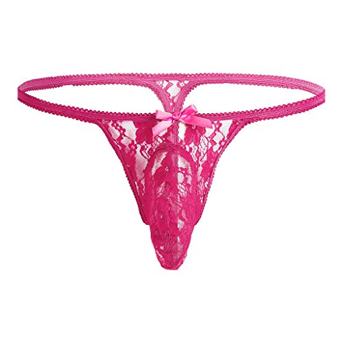 Celucke Herren Spitzen String Tanga Sissy Slips Höschen Mini Sexy G-String Dessous Unterwäsche Low Rise Erotik Reizwäsche Unterhose Celucke Herren Spitzen String Tanga Sissy Slips Höschen Mini Sexy G-String Dessous Unterwäsche Low Rise Erotik Reizwäsche Unterhose von Celucke