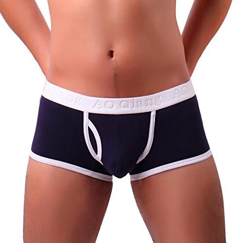 Celucke Herren Unterwäsche, Männer Solide Atmen Unterhosen Niedrigtaille Weich kleine Dreieckshose von Celucke