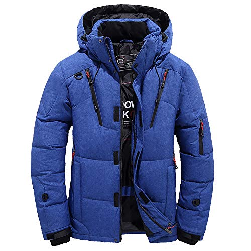 Celucke Herren Winterjacke Warme Dicke Winter Parka,Männer Daunenparka Mode Kapuzenjacke Hoodie Wattierte Jacke von Celucke