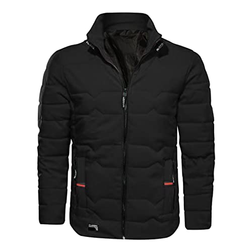 Celucke Herren Winterjacke Warme Dicke Winter Parka mit Kapuze,Männer Daunenparka Mode Kapuzenjacke Wattierte Jacke von Celucke