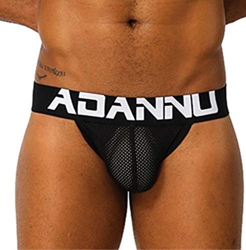 Celucke Jock Herren Tangas Jockstrap Sport, Hipster Unterwäsche Männer Schlüpfer Slips Bequeme Reizwäsche Dessous von Celucke