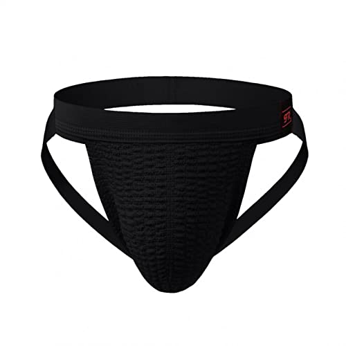 Celucke Jock Herren Tangas Jockstrap Sport, Männer Unterwäsche String Slips Bequeme Dessous Reizwäsche Schlüpfer von Celucke