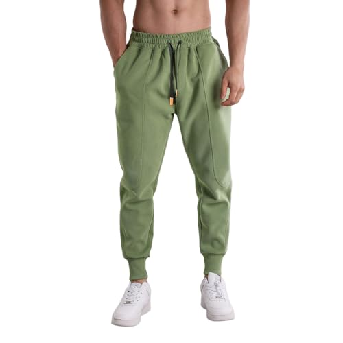 Celucke Jogginghose Herren Herbst und Winter Gestreifte Lässige Sporthose Große Größe Lose Trainingshose Sport Freizeithose Elastische Taille Sweathose Jogger Pants Männer Sweatpants von Celucke