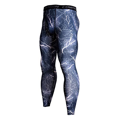 Celucke Kompressionshose Herren Lange Tights Leggings Sporthose Laufhosen Atmungsaktiv Funktionsunterhose Trainingshose Schnelltrocknende Compression Sportleggings Basketball Strumpfhose von Celucke