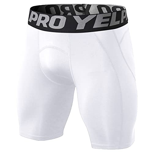 Celucke Kompressionsshorts Herren Leggings Kurz Sport Tights Short Elastisch Sportleggings Schnelltrocknende Compression Funktionshose Sommer Fitness Laufshorts Gym Basketball Trainingshose von Celucke