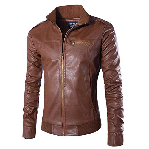 Celucke Lederjacke Herren Slim Fit,Herbst Winter Bikerjacke Winterjacke Basic Jacke Celucke Lederjacke Herren Slim Fit,Herbst Winter Bikerjacke Winterjacke Basic Jacke von Celucke