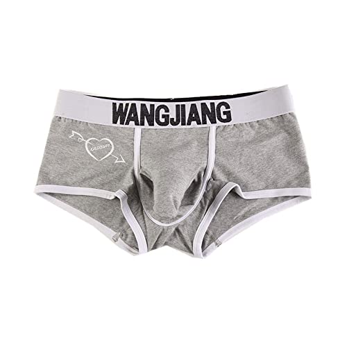 Celucke Männer Transluzent Bequem Atmungsaktive Boxershorts, Herren Gedruckt Unterhosen Hipster Herrenunterwäsche von Celucke