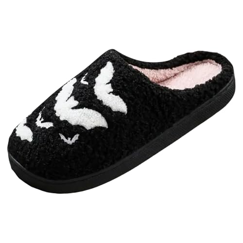 Celucke Plüsch Hausschuhe Damen Winter Warme Gefütterte Halloween Kürbis Pantoffeln mit Rutschfester Sohle Kuscheliger Slipper Cartoon Druck Geschlossene Filzpantoffeln Indoor Hauspantoffeln Celucke Plüsch Hausschuhe Damen Winter Warme Gefütterte Halloween Kürbis Pantoffeln mit Rutschfester Sohle Kuscheliger Slipper Cartoon Druck Geschlossene Filzpantoffeln Indoor Hauspantoffeln von Celucke