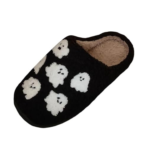 Celucke Plüsch Hausschuhe Damen Winter Warme Gefütterte Halloween Kürbis Pantoffeln mit Rutschfester Sohle Kuscheliger Slipper Cartoon Druck Geschlossene Filzpantoffeln Indoor Hauspantoffeln Celucke Plüsch Hausschuhe Damen Winter Warme Gefütterte Halloween Kürbis Pantoffeln mit Rutschfester Sohle Kuscheliger Slipper Cartoon Druck Geschlossene Filzpantoffeln Indoor Hauspantoffeln von Celucke