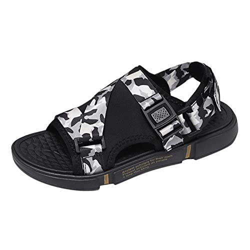 Celucke Sandalen Herren Camouflage Sandaletten Romanschuhe Outdoor Rutschfest Flache Schuhe Bequeme Leicht Atmungsaktiv Weicher Sohle Freizeitschuhe von Celucke