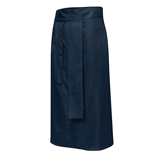 Celucke Schottischer Faltenrock Herren Kilt Faltenrock Hohe Taille Kurz Skirt Schottenrock Skater Rock Streetwear Röcke mit Kontrasttaschen(Blau,3XL) von Celucke