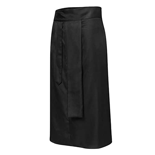 Celucke Schottischer Faltenrock Herren Kilt Faltenrock Hohe Taille Kurz Skirt Schottenrock Skater Rock Streetwear Röcke mit Kontrasttaschen(Schwarz,3XL) von Celucke