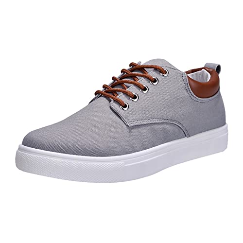 Celucke Skate Schuh Herren Skateboardschuh Sneakers Schnürhalbschuhe Sommer Mode Freizeitschuhe Atmungsaktiv Flache Schuhe rutschfest Sportschuhe von Celucke